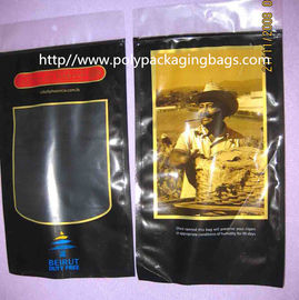 Six sachets en plastique de cigare/zip-locks de cigare met en sac le matériel stratifié par PE d'OPP