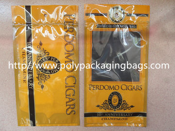 Sacs en plastique d'humidificateur de cigare de cigarettes avec le style personnalisé par trou de cintre
