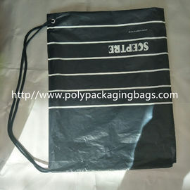 Imperméabilisez le sac d'épaule simple de cordon avec le logo de tirage en couleurs/le sac sac à dos d'habillement