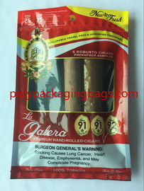 Le cigare professionnel professionnel d'usine de la Chine hydratant des sacs et des boîtes de présentation de cigare OPP/PE a stratifié