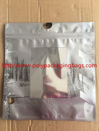 Sous-vêtements faits adaptés aux besoins du client poly sacs en plastique avec l'impression de gravure de couleurs du crochet 3 de cintres