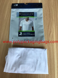 La coutume masculine rescellable zip-lock de sous-vêtements a imprimé les sacs écologiques OPP d'habillement/matériel de CPP