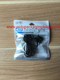 Le zip-lock d'aluminium de trou de cintre met en sac les produits électroniques de empaquetage de casque de Bluetooth