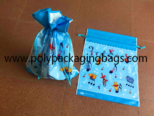 Gravure imprimant les sacs de cordon en plastique givrés par 0.06mm de CPE