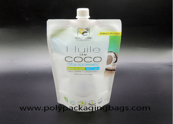 le sac de bec d'aspiration d'individu d'emballage de lait de coco de 16oz 500ml tiennent le sac avec le bec