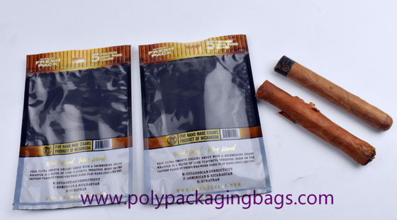 Sac fait sur commande de cigare de hydrater/sac humide cigare en plastique taille de W130 x de L220mm