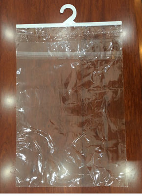 Haut cintre transparent de sac de manteau de 0.04mm BOPP