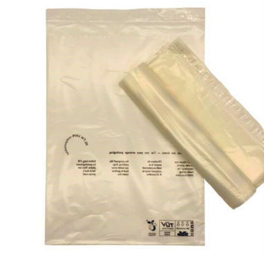 Sacs biodégradables auto-adhésifs de fécule de maïs de PLA pour l'emballage de vêtement