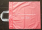 Le cintre en plastique de gousset latéral rose met en sac de grande taille pour le cadeau/épicerie