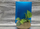 Emballage métallique bleu de sac de courrier de bulle de coussin d'air pour des cosmétiques