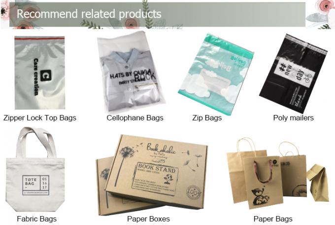 HDPE/LDPE a découpé les sacs avec des matrices en plastique faits sur commande de vente au détail de marchandises de poignée de correction avec propre logo