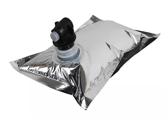 Le BAVOIR adapté aux besoins du client de papier d'aluminium met en sac dans la boîte avec la broche transparente pour le jus