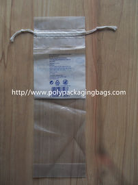 Sachets en plastique de cordon d'espace libre de LDPE avec la perforation pour des protections d'ouate