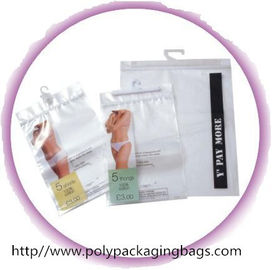 Poly sacs adaptés aux besoins du client de CPE ou de LDPE avec des cintres pour la lingerie/dossiers