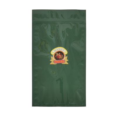 Sacs à cigares en plastique refermables avec fermeture éclair personnalisée, sacs à cigares avec fermeture éclair, sac d'humidification pour cigares