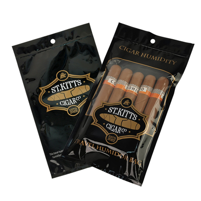 En gros Eco-friendly Reutilisable Gardez les cigares humides et frais Produits du tabac Sacs à cigares Sac à fermeture éclair Sac à cigares Humidificateur de voyage
