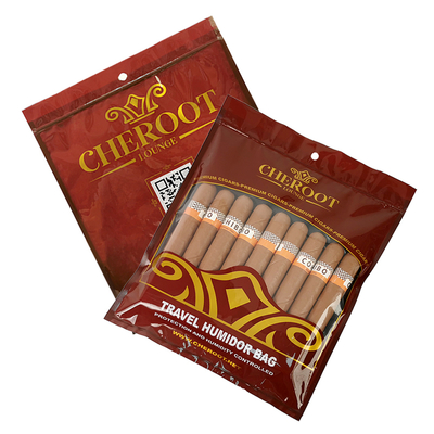 Sacs en plastique pour cigares de tabac sur mesure Sacs en plastique d'emballage Sacs pour cigares individuels Sacs d'humidité pour cigares