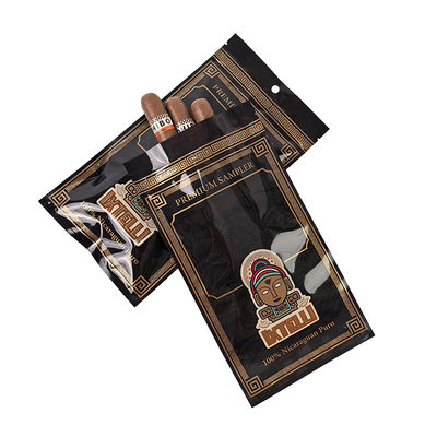 Sachet personnalisé en Mylar pour tabac, anti-odeurs, pour cigares, pochette Ziplock, emballage de feuilles, scellage thermique, feuille plastique, cave à cigares portable