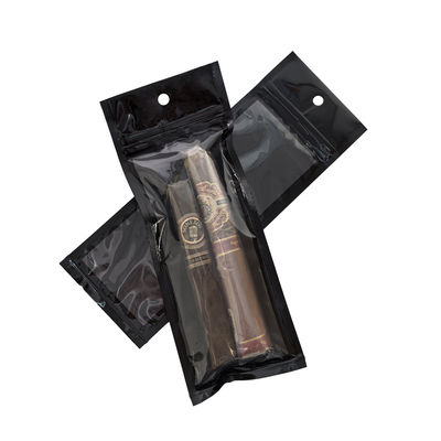Sacs à cigares refermables en Mylar personnalisés, sacs en plastique pour accessoires de fumeur à rouler à la main, pochettes d'emballage pour l'hydratation des aliments