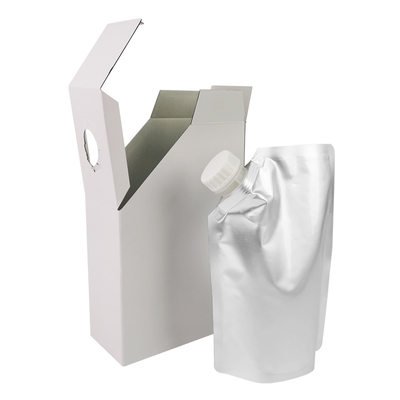 1L 3L 5L Carton de café en papier kraft Sac BIB en carton de café Sac de café jetable en carton avec distributeur de liquide à vanne