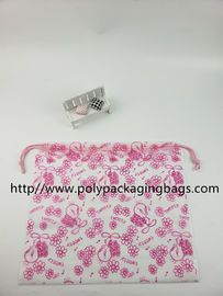 La ficelle d'aspiration de polyester de cosmétiques met en sac la petite enveloppe de cadeau en plastique de sacs de cordon d'habillement avec Logo Printing