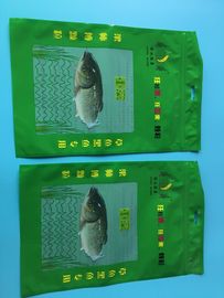 La coutume a imprimé le sac composé scellé dégrossi de poissons du vert 3 avec la fenêtre transparente dans l'avant