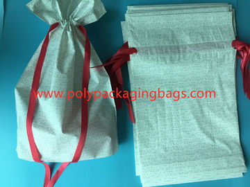 Sachets en plastique blancs de cordon de CPE pour le cadeau de nouvelle année/les articles personnels S de femmes “