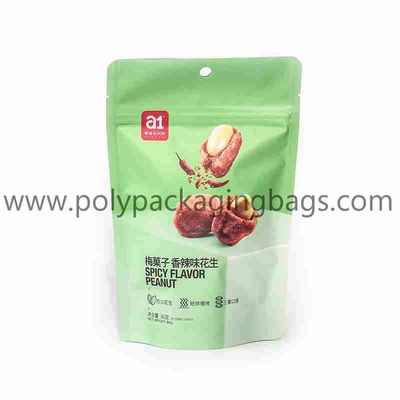 paquet d'arachide de casse-croûte de 0.12mm Matte Ziplock Bag Printing Plastic