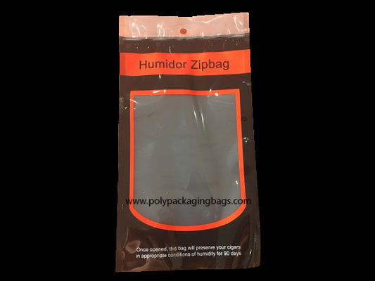 sacs supérieurs d'humidificateur de cigare de tirette rescellable de 135×255mm