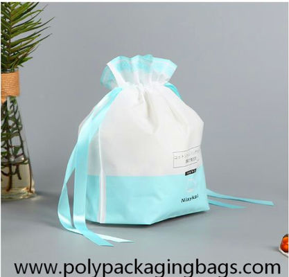 Gravure non-toxique imprimant les sacs de empaquetage de lavage de cordon de serviette de visage