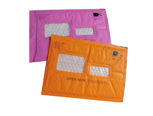 Enveloppes matelassées adhésives de Windowed Papier d'emballage de fonte chaude