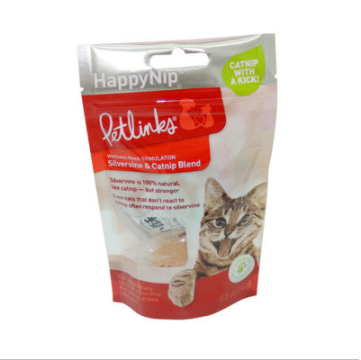 PE Cat Food Bag rescellable d'AL d'ANIMAL FAMILIER zip-lock de 200 microns