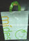 Les sacs en plastique blancs de cadeau avec le logo/boucle faits sur commande manipulent des sacs de polythène pour la promotion