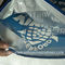 Sac à dos en plastique bleu de cordon, sacs de cordon personnalisés sous la force 10kgs