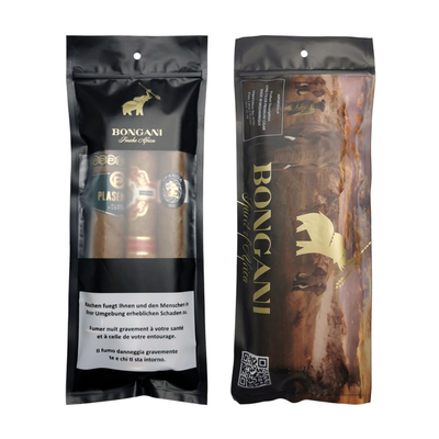 Sacs humidificateurs pour cigares Ziplock personnalisés avec système hydraté et fenêtre d'affichage 90 jours de conservation 20 capacités de cigares