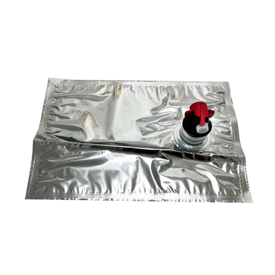 Emballage en boîte en aluminium de 1 litre, avec robinet distributeur, adapté aux sacs d'emballage pour jus liquides, vin, café et huile d'olive, avec robinet