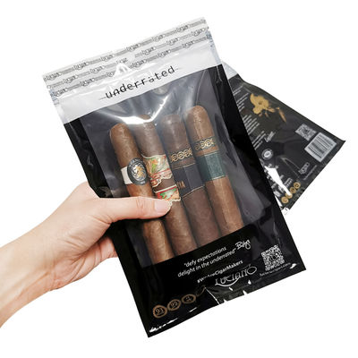 Sachets en plastique humidifiés pour emballage de tabac personnalisé, humidificateur, sacs humidificateurs pour cigares pour 5-6 cigares avec hygromètre et séparateur