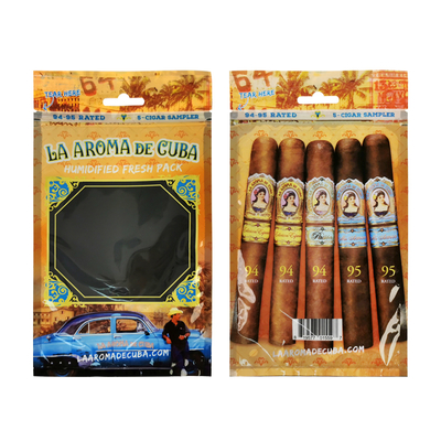 Sac d'emballage pour cigares humide à fermeture à glissière imprimé sur mesure avec couche d'humidité