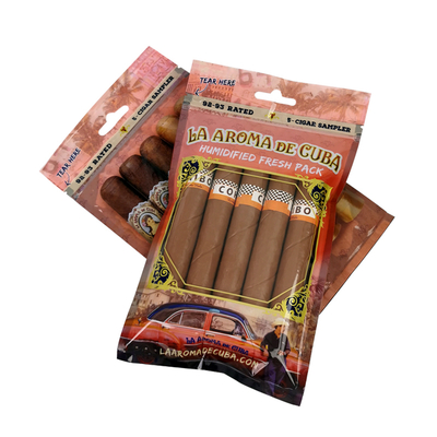 Sacoche hydratante pour cigares avec gravure d'impression Sacoches d'humidité pour cigares Sacoches d'humidité pour cigares Sacoches d'humidité pour cigares à fermeture à glissière