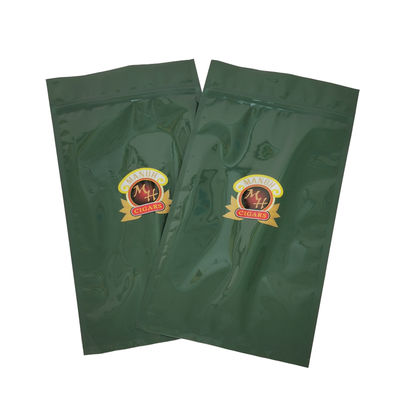Sacs à cigares en plastique refermables avec fermeture éclair personnalisée, sacs à cigares avec fermeture éclair, sac d'humidification pour cigares