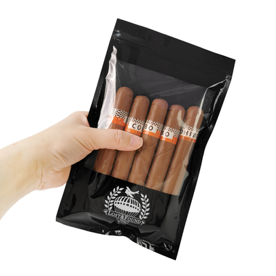 Sac à cigarettes portable et étanche à la fermeture à glissière pour les voyages d'affaires