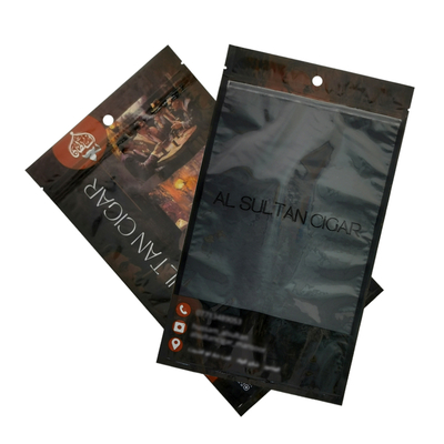 Sac d'humidité de cigare durable et réutilisable personnalisé avec fermeture à glissière New Age Produit d'emballage et d'impression pour cigares