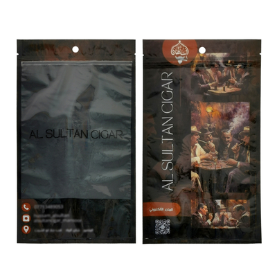 Sac d'humidité de cigare durable et réutilisable personnalisé avec fermeture à glissière New Age Produit d'emballage et d'impression pour cigares