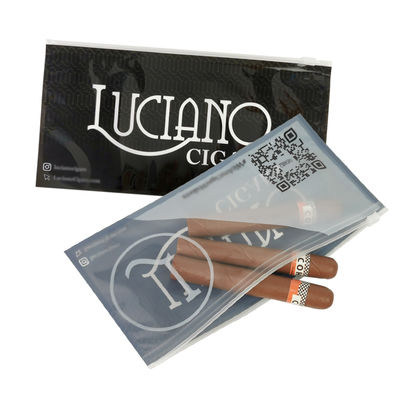 Emballage Fabricant Fermeture à glissière Poche d'emballage Cigarette Fermeture à glissière Sac en boîte Sac en plastique pour cigares