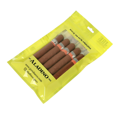 Sacoche d'emballage à fermeture à glissière Sac à cigarettes fermeture à glissière en boîte Sac en plastique pour cigares Fabricant professionnel d'emballages de tabac