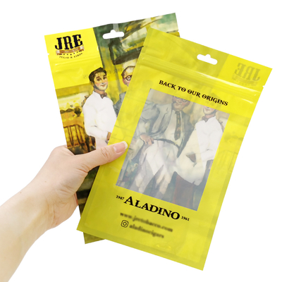 Sacoche d'emballage à fermeture à glissière Sac à cigarettes fermeture à glissière en boîte Sac en plastique pour cigares Fabricant professionnel d'emballages de tabac