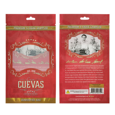 Sélecteur thermique résistant à l'odeur personnalisé Mylar Foil Bag Spot UV Mailer Bags Cigar Packaging Bag avec sac à cigares fermé à glissière