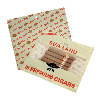 Sac à cigarettes résistant à l'humidité, sac d'emballage à feuilles naturelles pour tabac, sac d'emballage à cigarettes en film de polyester