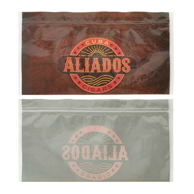 Sac en film polyester de qualité alimentaire pour désodorisant, fermeture à glissière, feuille d'aluminium, tabac, cigare, sac d'emballage en plastique