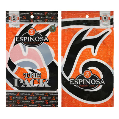 Sac d'emballage en plastique transparent pour cigares, sac de stockage en plastique pour cigares, sac à fermeture à glissière pour cigares et tabacs